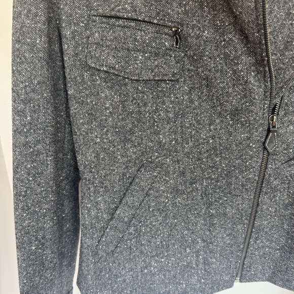 Lauren Ralph Lauren 2P Black & White Tweed Business Casual Moto Jacket — EUC - Picture 8 of 14